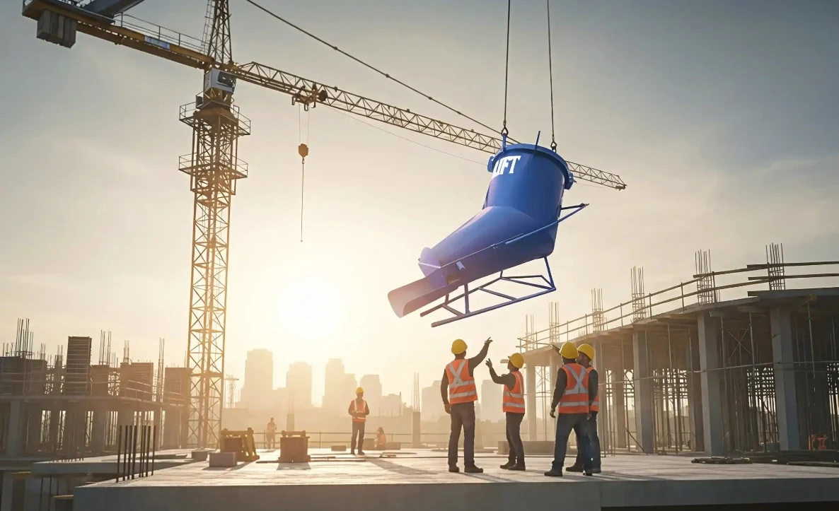 VLIFT Banana Shaped Concrete Bucket – A Reliable Solution for Controlled Concrete Pouring